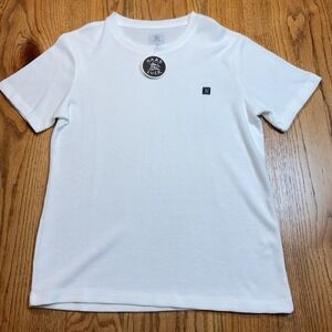 NWT Hard Luck T‎ Shirt Men's Small Waffle Knit Short Sleeve Thermal White Skater